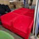 Pre-owned Red Fabric Armchairs