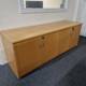 Used Oak Credenza front view