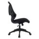 Flight Black - Mesh Operator Chair side view arms up