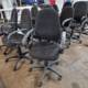 pre-owned budget operator chairs in charcoal fabric with arms