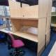 used office desks 1600mm in light beech