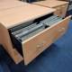 used side filing cabinet - open drawer