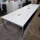 used white boardroom table 4.4m 1