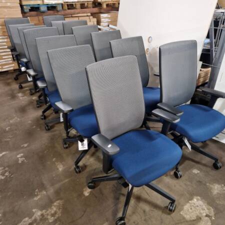 used edge design task chairs, group photo