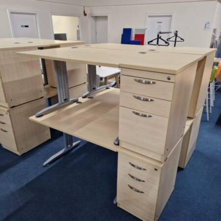 used light wood desks 1