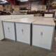 800mm wide Steelcase tambour cabinets, doors closed
