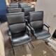 Used Boss Design Leather boardroom Chairs, front view