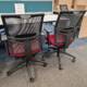 Elite Mesh Back Chairs, used, back view
