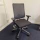 Sedus Black Dot Task Chair in charcoal with mesh back front view