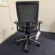 Sedus Black Dot Task Chair in charcoal with mesh back rear view