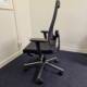 Sedus Black Dot Task Chair in charcoal with mesh back side view