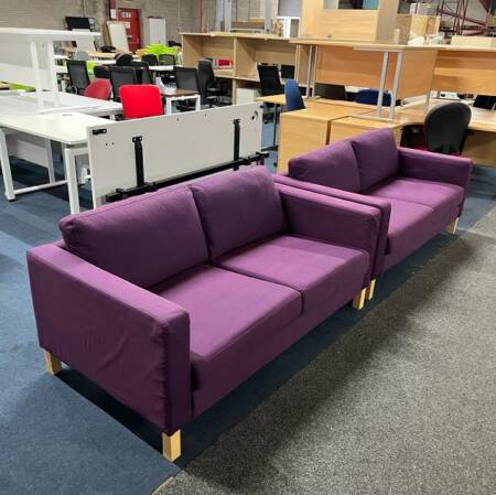 Used Purple Sofa 1