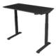 R600 Height adjustable desk black frame black top