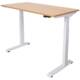 R600 Height adjustable desk silver frame oak top