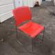BOSS RED STACKING CHAIR 1
